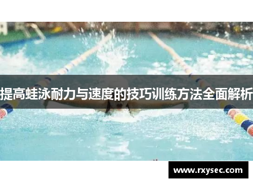 提高蛙泳耐力与速度的技巧训练方法全面解析